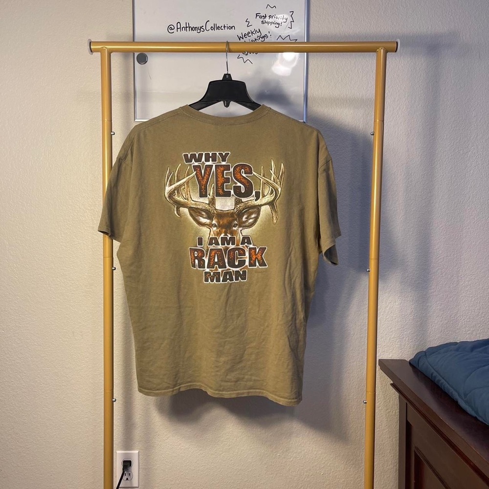 Buck wear “ why yes I’m a rack man “ t shirt